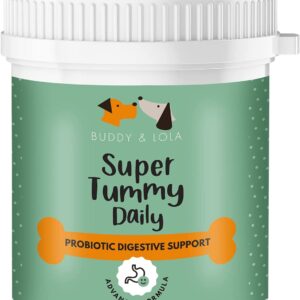 Buddy & Lola Probiotics For Dogs - 150g, Dog Probiotic Digestive Support with Prebiotics