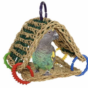 Super Bird Creations SB881 Seagrass Tent, Small/Medium Bird Size, 8” x 7” x 8”