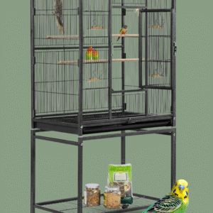 Tall Bird Cage with Rolling Stand