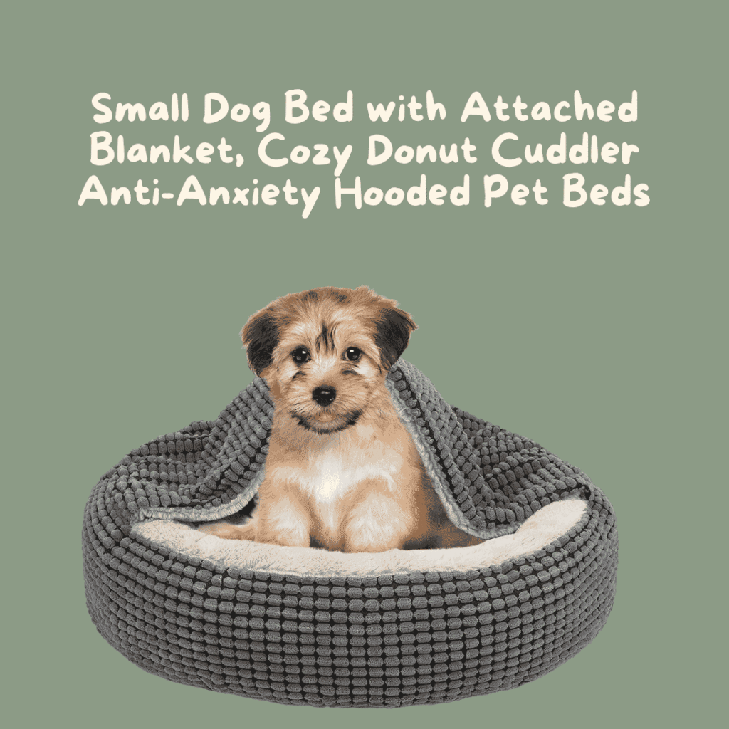 Hooded Calming Dog Bed For Burrowers And Anxious Dogs