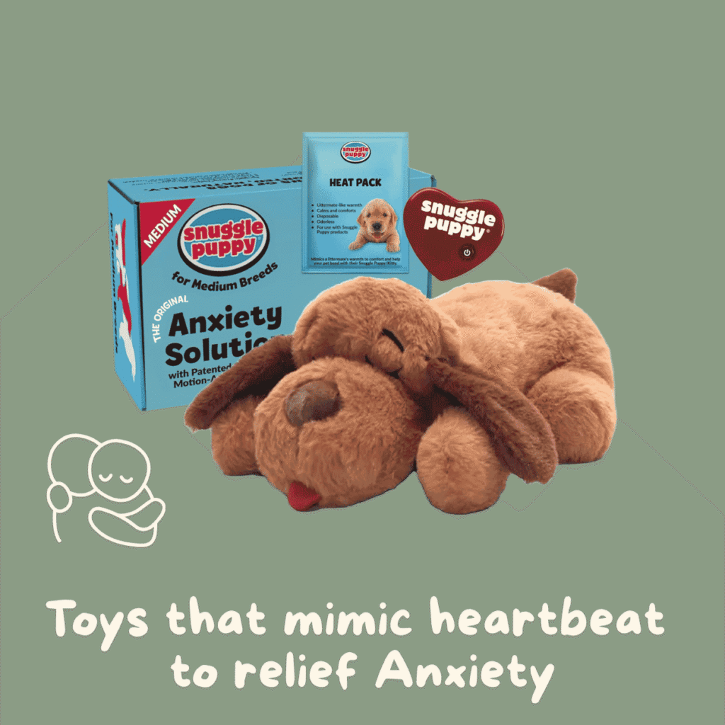 Heartbeat mimicing plush toy for anxiety