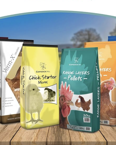 Copdock Mill Range Layers Pellets with Verm-X Chicken Feed 20kg – Premium Quality Complete Feed for Poultry – 100% Natural Mix to Aid Digestion and Protect Against Intestinal Problems Visit the Copdock Mill Store