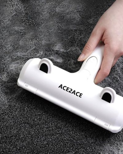 ACE2ACE Pet Hair Remover Roller, Reusable Animal Hair Removal Brush for Dogs and Cats, Easy to Clean Fixed Areas Pet Fur from Carpet, Furniture, Rugs, Stairs, Bedding and Sofa