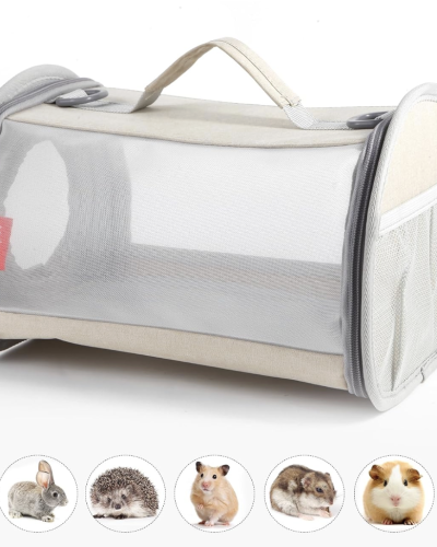 Portable Small Animal Carrier, Breathable & Perspective Design